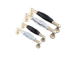 96/128mm Clear & Black Crystal Door Handles Zinc Alloy Modern for Furniture Kitchen Bathroom Dining Cabinet Drawer Wardrobe Pull