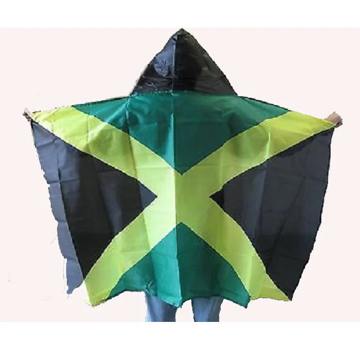 High Quality Custom Design Jamaican Country Pennant Sublimation Printed Body Cape Flag Chinese Made Campaign Banner