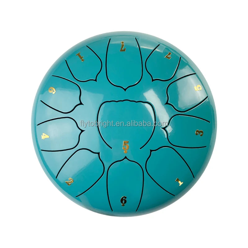 Factory Offer Wholesale White 6 Inch (15cm) 11Note/ Tongue Lake Blue C Major Steel Tongue Drum