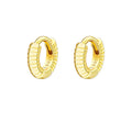 Girls Jewelry Gold Plated Huggie Hoop Styling Sterling Fun Fancy Fashion Summer 925 Silver Cute Earring for Women