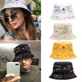 NZ Australia UK USA Canada France Men's Women's Bucket Caps Custom Logo All-Over Printed Design Fishing Daily 100% Polyester