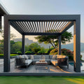 Aluminium Pergola High Performance Customized Luxury Gazebo Outdoor Furniture Garden Buildings Pavilion Bioclimatic MegaBDM