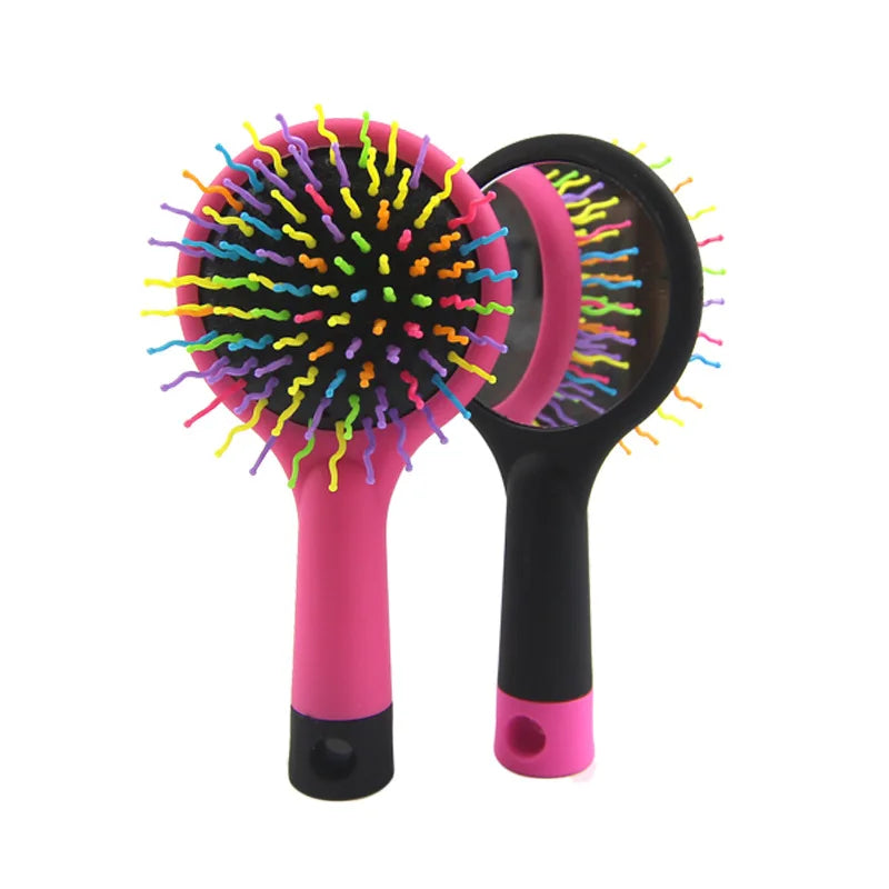 Portable Compact Electric Hairdressing Comb Factory Direct From South Korea Nylon Rainbow Massage Air Bag Small Comb Processing