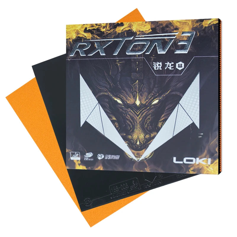 Loki Rxton 3 New Upgrade Tt Rubber Ping Pong Paddle High Density Sponge Professional Ittf Approved Rubber Table Tennis