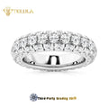 14K Solid Gold Lab Diamond Engagement Rings Promise Wedding Men Ring Band Eternity Lab Grown Diamond Ring
