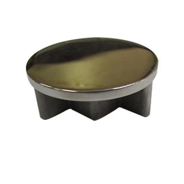 Modern Design SS304/SS316 Stainless Steel Double Slots 90 Degree Tube Cap Satin/Mirror Polish for Villa Glass Pool Fencing Use