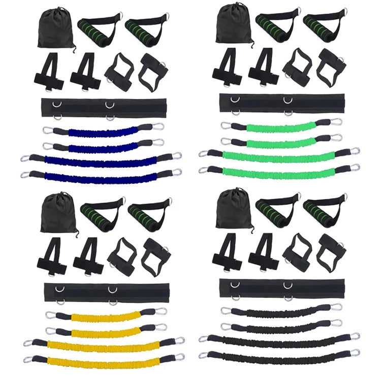 Resistance Band TPE Boxing Training Stretching Strap Set Gym Workout Fitness Waist Leg Strength Training Belt 97cm