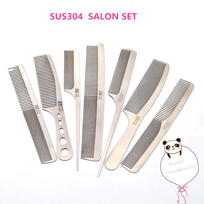 Anti Static and Heat-resistant Stainless Steel Salon Comb