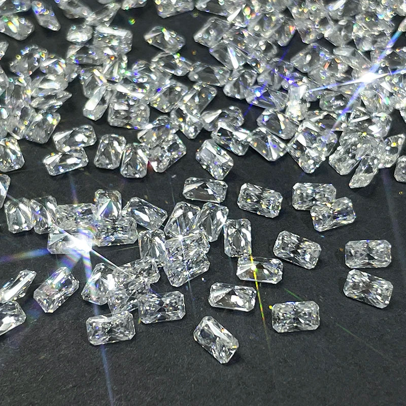 Starsgem High Quality DEF Color VS Clarity Radiant Shape Melee Stone Loose HPHT Lab Grown Diamond