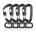 Aluminum Dog Leash Carabiners 4KN Swivel Snap Hook Swivel Carabiner
