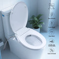 OEM/ODM D-Shape Self-Cleaning Bidet Seat Dual Retractable Nozzles Soft Close Silent Modern Design Intelligent Toilet Cover