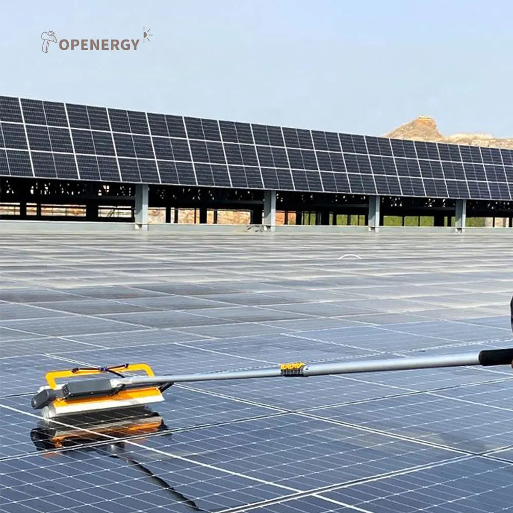 Topenergy TEC-B04 Solar Panel Cleaning Roller Brush 3.5m/5.5m/7.5m 150W Motor 22L/min Water Volume 24V Telescopic Cleaning