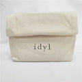 Chuanghua Eco-friendly 100% Cotton Envelope Pouch for Gift Packaging Custom Logo Travel Makeup Pouch Bag
