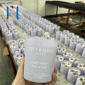 C&H Glass Aromatic Candle Jar Cotton-Core Soy Wax Scented Candles With Wooden Lid