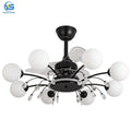 Modern Remote Control 80cm 110v 220v Ceiling Fans Folding with Lights Lamp Led Designer Luz Con Ventilador Oculto Techo