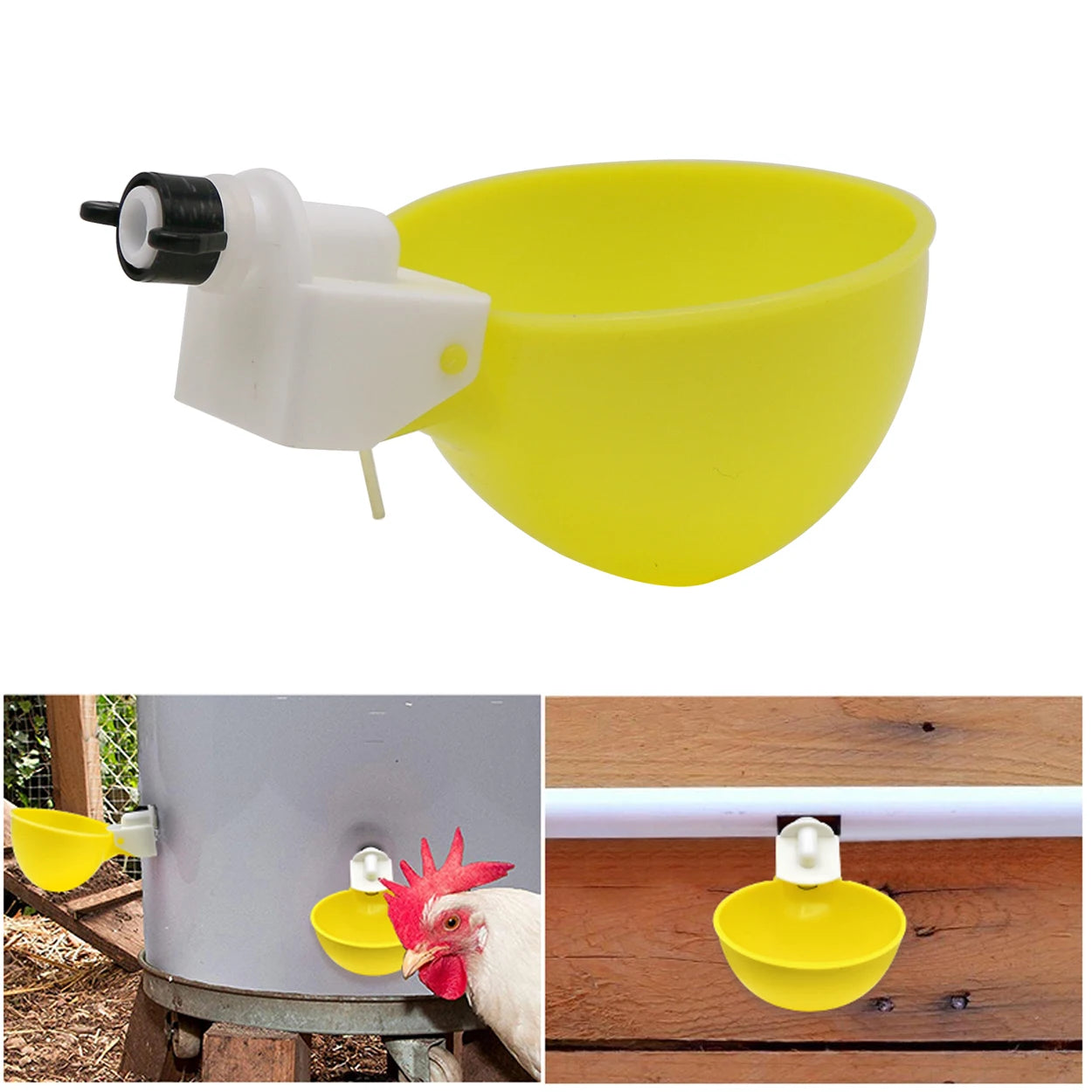 Chicken Quail Hanging Water Drinking Cup Bowl Birds Water Bowl Drinker Cups