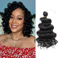 Synthetic Crochet Hair Deep Wave Ombre Blonde Colors Ocean Wave Braiding Hair Extension