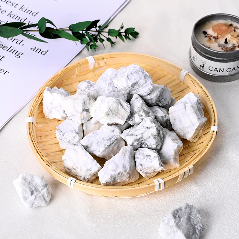 Wholesale Bulk Natural Howlite Rock Raw Stone Crystal Mineral Specimen for Healing