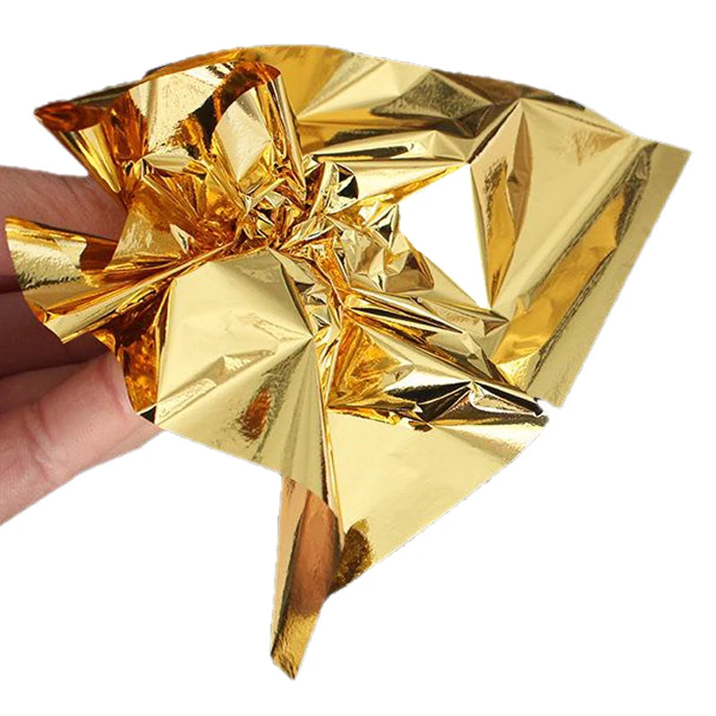 14*14 cm Grasp Gold Leaf Imitation Gold Foil Sheets Decorative Wall Covering Art Crafts Furniture Taiwan Imitation Gold Leaf