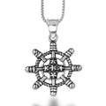 Fashion Marine Ship Wheel Nice Quality Jewelry Stainless Steel Necklace Rudder Pendant