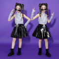 Girls Sequin Jazz Costume Children's Cool Suit Girls Model Catwalk Fashion Children's Clothing