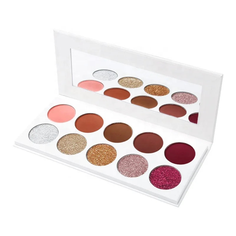 Custom Vegan Glitter Matte Eyeshadow Palette Private Label Powder Eye Makeup Color-Changing Eyelid Makeup Wholesale Eye Shadow