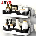 JAYA Bathroom Shelf Rack Plastic Storage Organizer Shower Shelf Unit Over the Sink Rack Toilet Shelf Dishes Storage Tower Rack