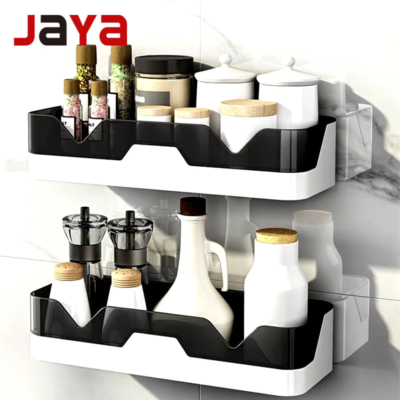 JAYA Bathroom Shelf Rack Plastic Storage Organizer Shower Shelf Unit Over the Sink Rack Toilet Shelf Dishes Storage Tower Rack
