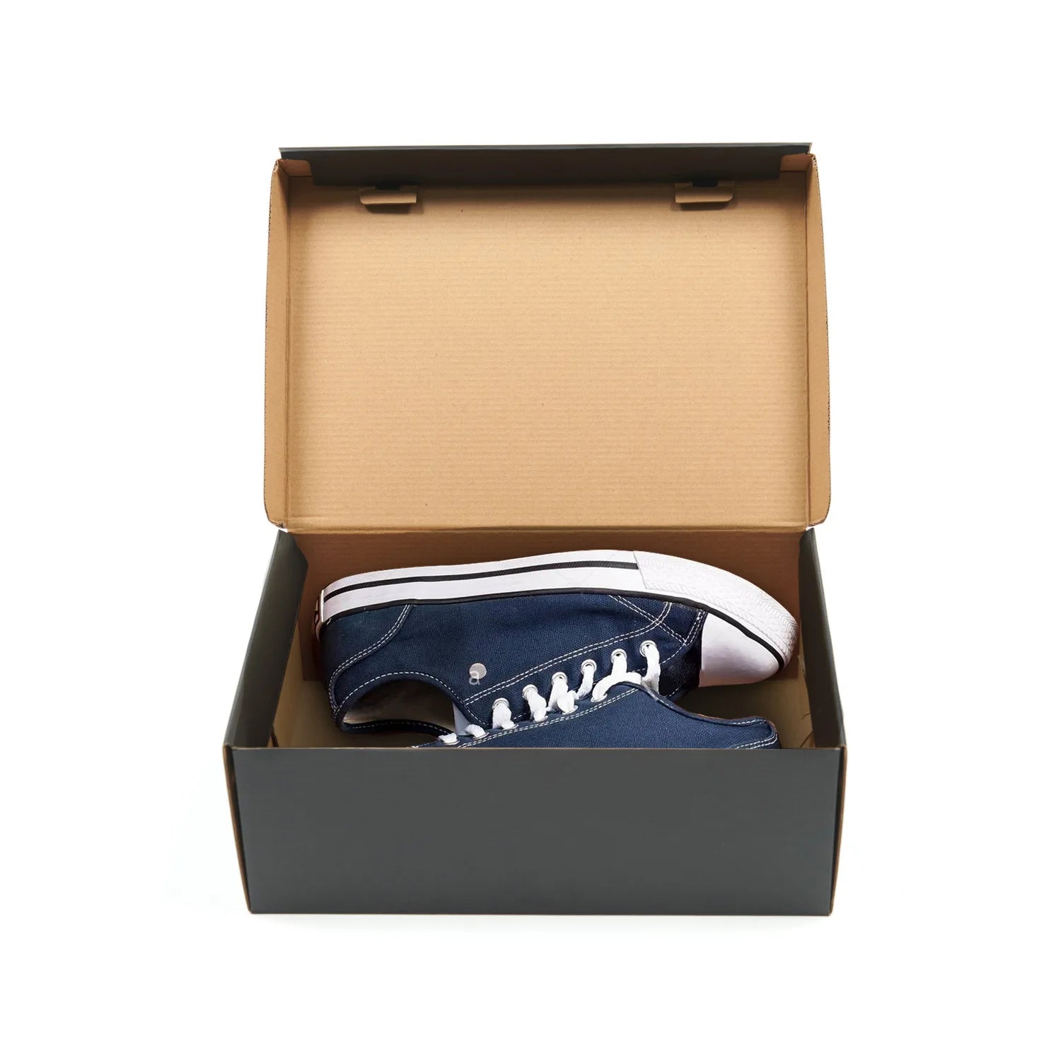 Kraft Biodegradable Recyclable Cardboard Man's Gym Shoes Boxes Plain Bulk Packaging with Customized Logo Embossing Custom Color