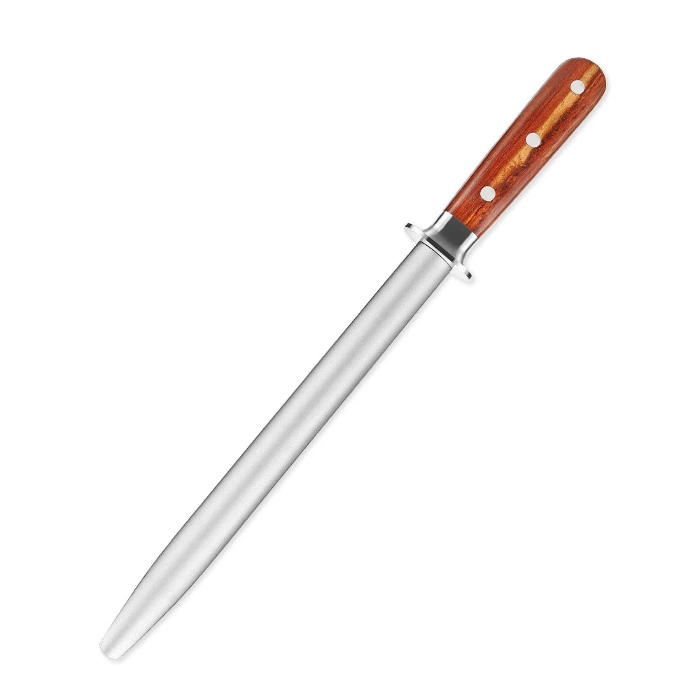 XITUO High Quality Knife Sharpener Alloy Steel Sharpening Rod Hot Sale Multifunction With Rosewood Handle Eco Friendly Products