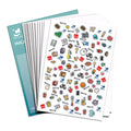 Blank Die Cut A4 Glossy Inkjet Vinyl Sticker Paper 8.5*11 A4 Sticker Paper Glossy Waterproof Sticker Paper