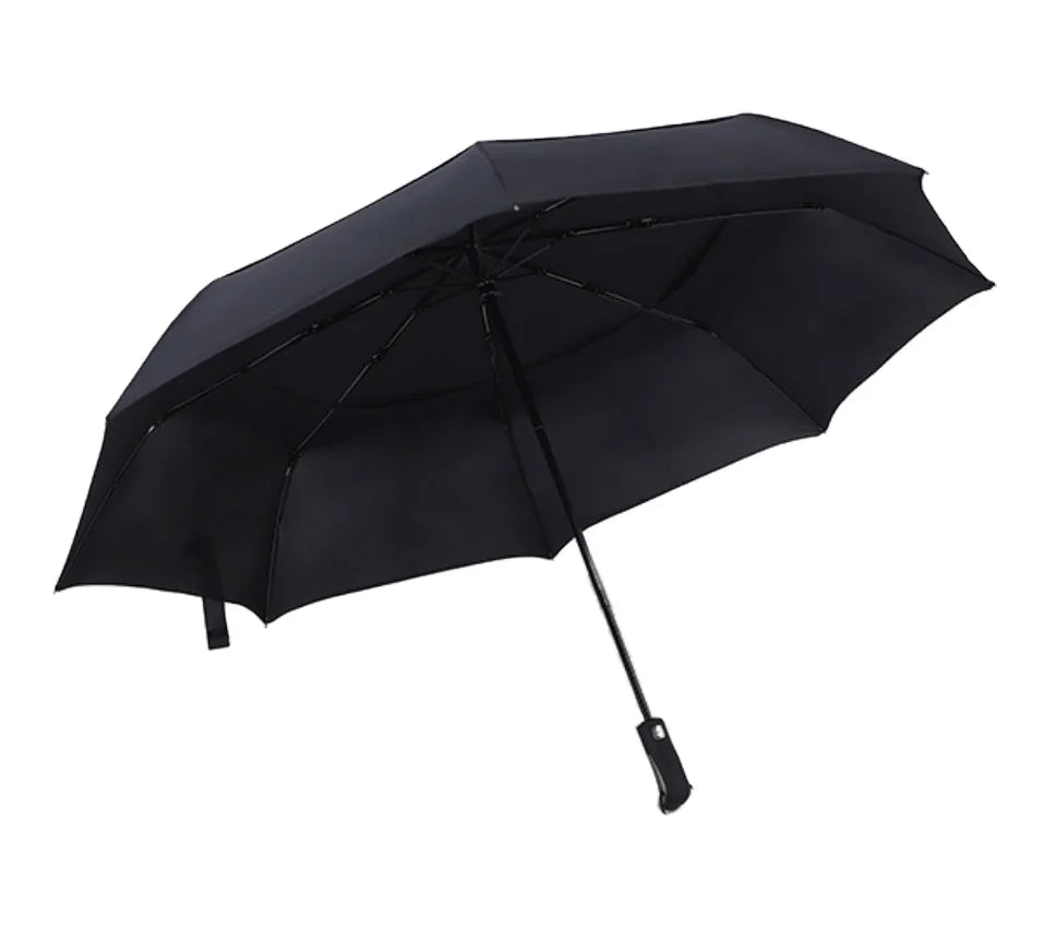Large Compact 2 Folding Golf Umbrellas Automatic Open Dome Double Canopy Big Foldable Windproof Waterproof Golf Umbrella
