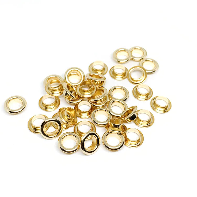 Custom Size Color Round Eyelet Brass Stainless Steel Metal Eyelets Grommet for Bag Garment Accessories Shoes