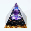 5 cm 1.96 Inch Wholesale Healing Crystal Resin Pyramid Energy Orgone Pyramid Ornament for Decoration