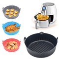 Food Safe Reusable Non-Stick Air Fryer Parchment Silicone Basket Heat-Resistant AirFryer Silicone Liners Pot