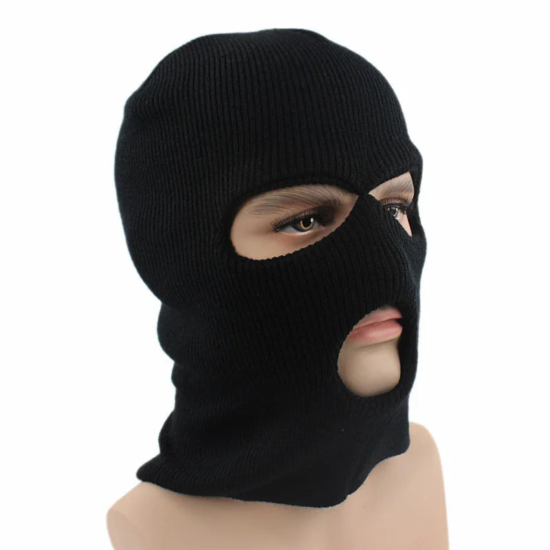 Wholesale Custom 3 Hole Winter Warm Balaclava Full Face Knit Mask Ski Hat 100% Acrylic Character Sports Unisex Adults