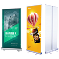 Roll up Advertising Banner Stand Rollup Standee Aluminum Roll Screen Stand Retractable Banners