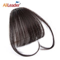 AliLeader Thin Flat Bangs with Temple Clip in Hairpiece Fringe Human Hair Bangs Hair Extensions MegaBDM