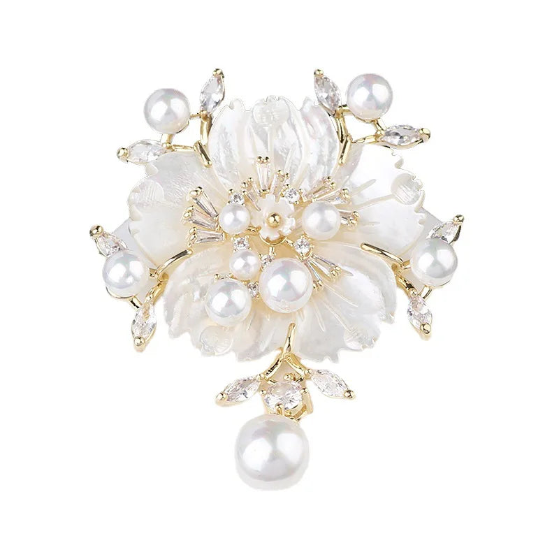 Hot Sale Fashion Floral Series Brooch JewelryLarge Costume Broches & Pins for Woman Christmas Gift