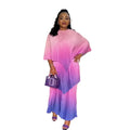 New Listing Women's Plus Size African Kitenge Dress Summer Season African Printing Turkey Dresses for Women