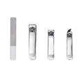 Portable High Quality 4PCS Nail Clipper Set Premium Stainless Steel Toenail Cutter Kit with Metal Box for Fingers