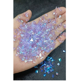 EYL Fairy Nail Aurora Diamond Art Mix Special-shaped Flat Back Rhinestone butterfly love Fancy Nail Charms Accessories