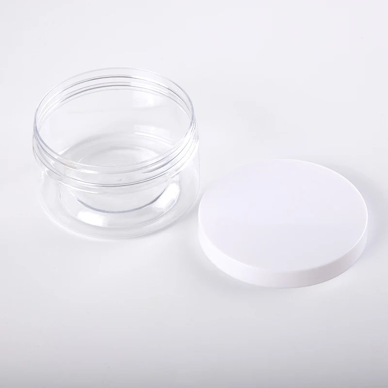 In Stock 8oz 250g PET Plastic Cream Cosmetic Jars With White Lid for Body Butter Container