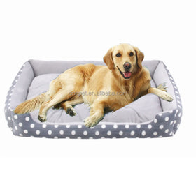 Solid Pattern Memory Orthopedic Dog Bed Furniture-Style Pet Bed Pillow for Medium to Large Dogs