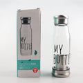 420ml  Borosilicate Glass Glass Tea Bottle with Filter Separator Bottle Stainless Steel for Coffee