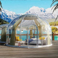 Small Size Polycarbonate Clear Plastic Hemispherical Domes for Dining