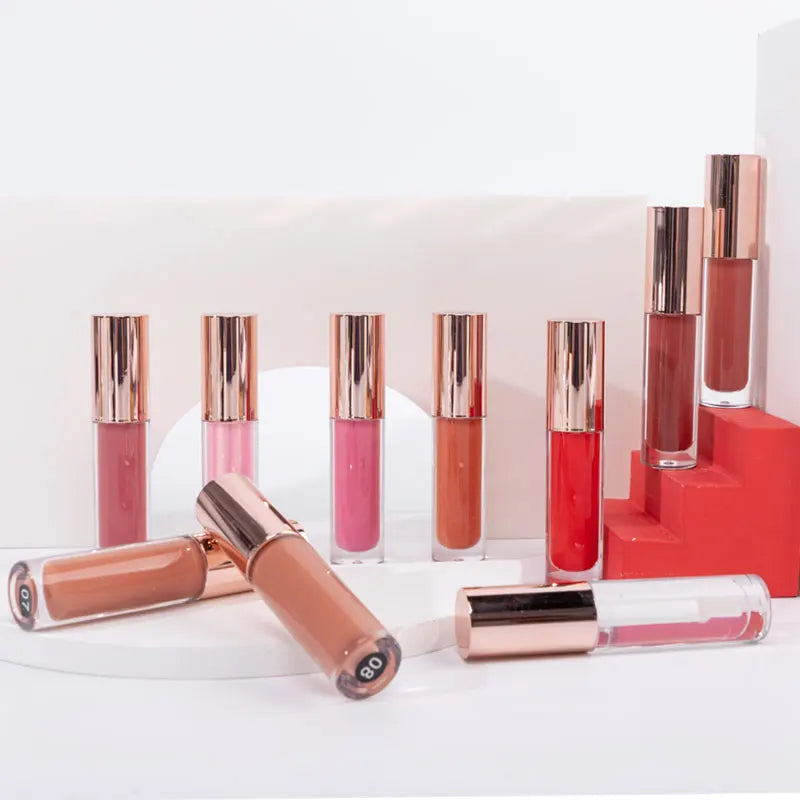 L1#26r Wholesale Lipgloss Long Lasting Private Label Waterproof 10 Color Plumping Lipgloss