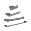 Stainless Steel Bathroom Accessories Set 4 Pieces Wall Mount Towel Rack Set for Home Hotel