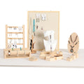 Solid Wood Jewelry Rack for Earrings Ring Block  Hand String  Window Ornaments Set Jewelry Display  Props Wholesale