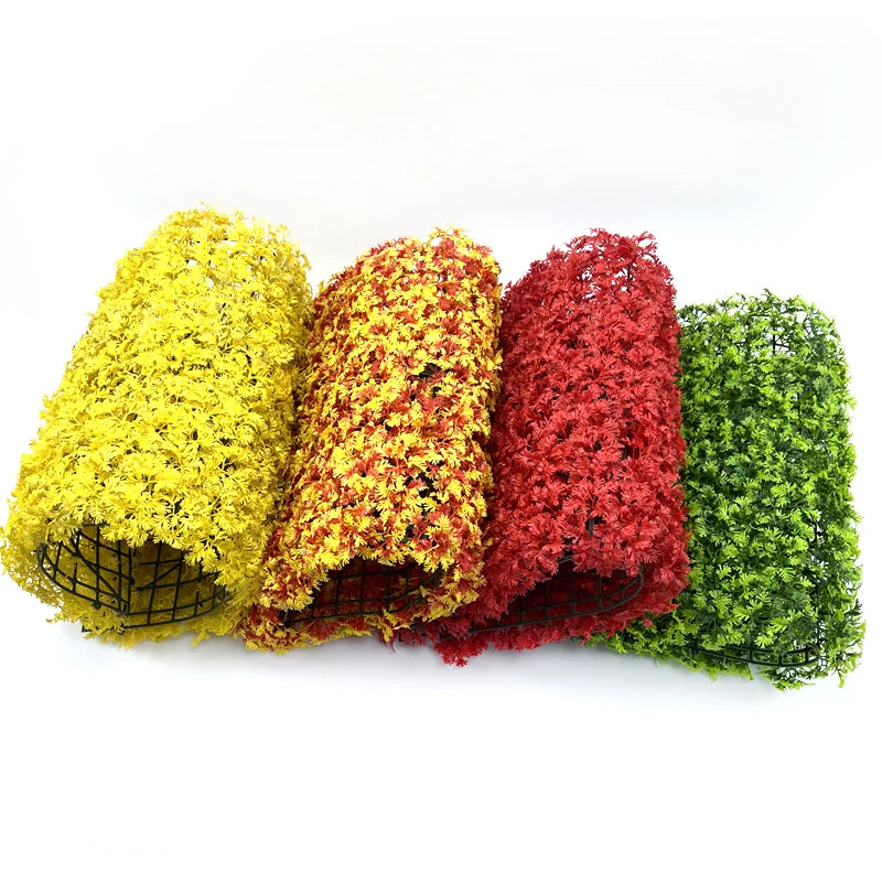 40*60cm UV Pine and Cypress Grass Panels Vertical Garden Green Wall  and Artificial Hedge Boxwood Grass Backdrop for Home Decora